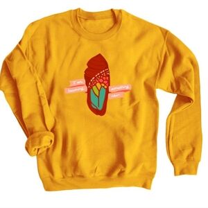 Plus Size Yellow Hoodie